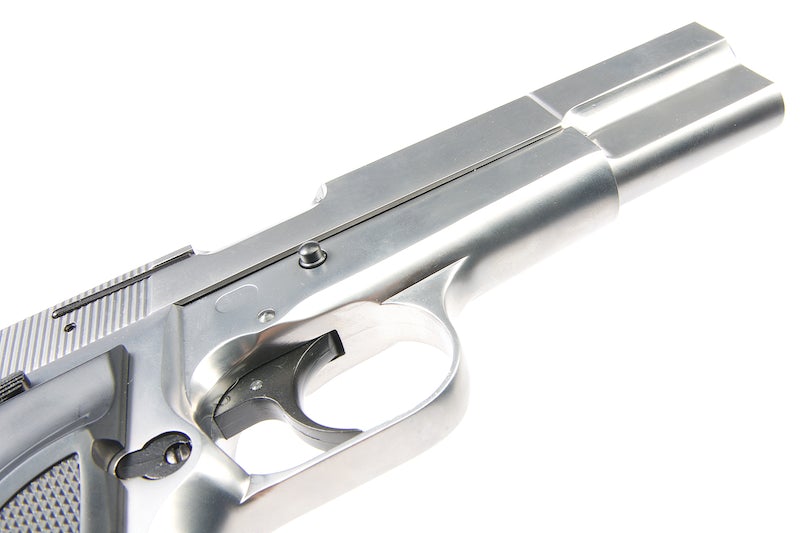 WE Hi-Power Browning MK3 GBB Pistol (Silver)