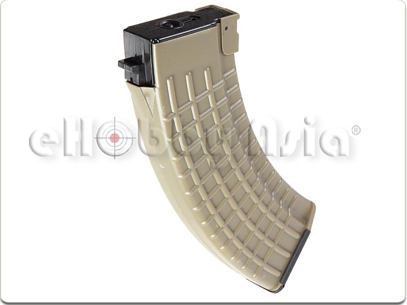 King Arms 70rd Waffle Magazine for AK Series AEG (DE, 5pcs)