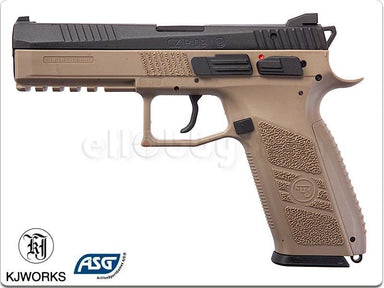 KJ Works CZ P-09 Duty GBB (ASG Licensed, CO2 Ver) (TAN)