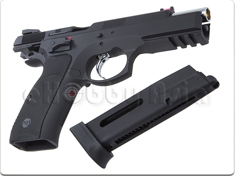 KJ Works CZ-75 SP-01 Shadow GBB Pistol (ASG, CO2 Black)