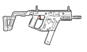 Airtech Studios Speed Flat Trigger for Krytac Kriss Vector AEG (Red)