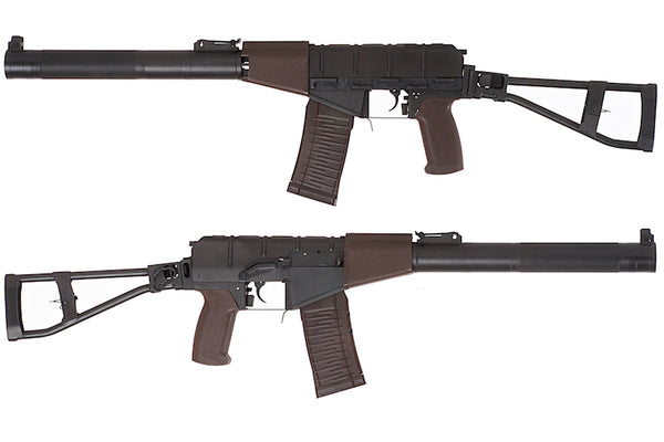 NPO VSS/AS VAL ショートサプレッサー LCT S＆T S&T Full Metal VSS AS-VAL Airsoft AEG Rifle with Folding