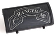 Custom Gun Rails (CGR) Aluminum Rail Cover (1ST Ranger Battalion Scroll, Large Laser Engraved Aluminum/ BK Retainer)
