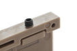 Custom Gun Rails (CGR) Aluminum Rail Cover (USMC, Large Laser Engraved Aluminum/ FDE Retainer)