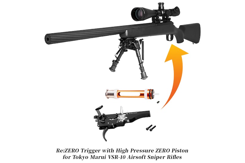 Laylax PSS Zero Trigger w/ High Pressure Zero Piston for Marui VSR-10 Sniper Rifle