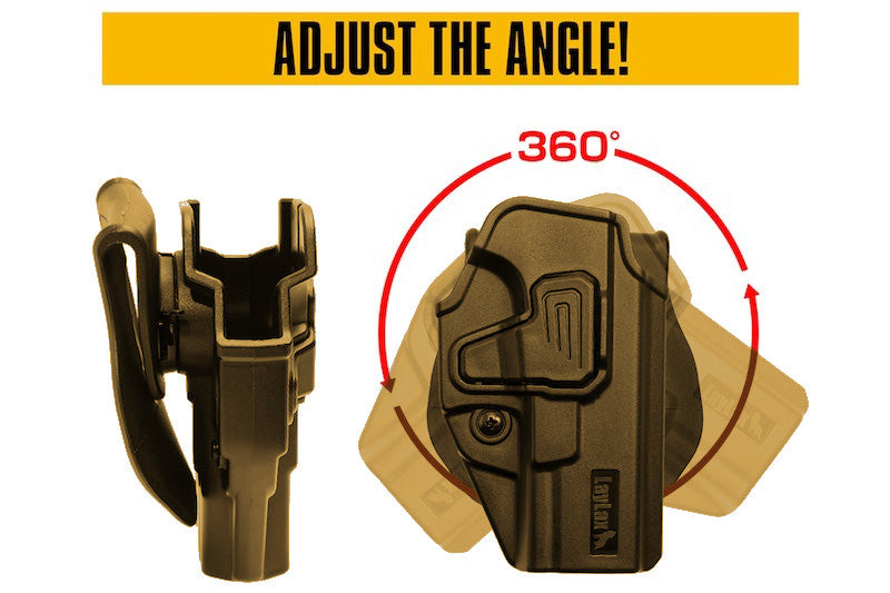 Laylax (Battle Style) CQC Holster Left Handed for Marui/ Umarex GSeries GBB (Tan)