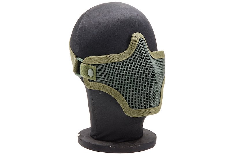 WoSport V1 Single-Band Scouts Half Face Airsoft Mask (Olive Drab/ MA20)