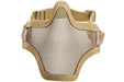 WoSport V1 Single-Band Scouts Half Face Airsoft Mask (Tan/ MA20)