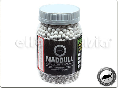 Madbull 0.45g Heavy White Weight BB for Snipers (2000rd Bottle)
