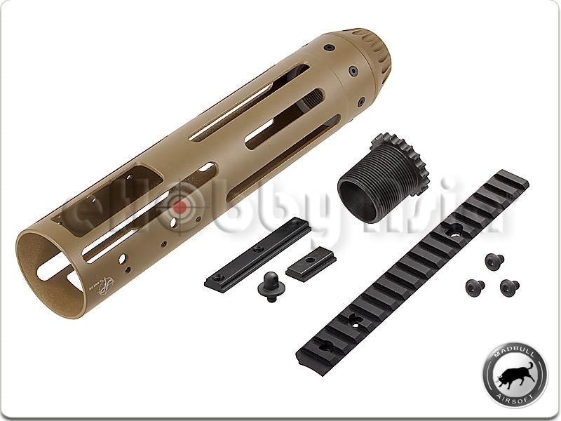 Madbull JP Enterprise Handguard Mid 9.8 Inch for M4/M16 Series (TAN)