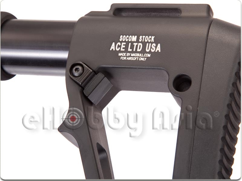 Madbull ACE SOCOM stock for M4 AEG (Black)