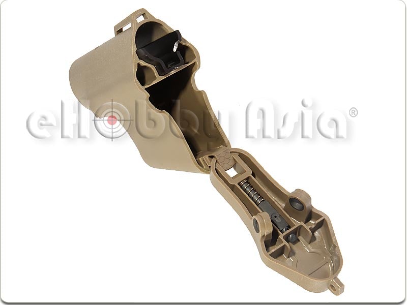 Madbull Troy Battle AX M4 AEG Buttstock w/ Silver Wire Core (Tan)