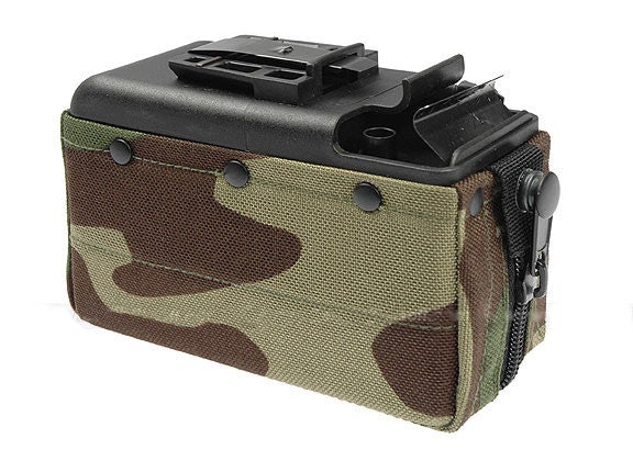 MAG 2500rds Cartridge Pouch Magazine for M249 (Woodland)