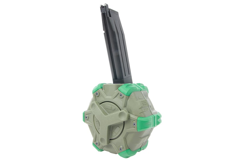 WE Drum Magazine for AW /WE /Marui Hi-Capa 5.1 GBB Pistol (Olive Drab)