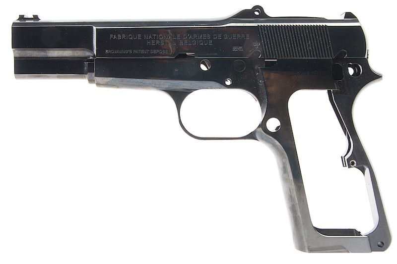 Mafioso Airsoft FN Hi-Power Browning Steel Glossy Black Kit for WE Hi Power Browning MK3 GBB Pistol
