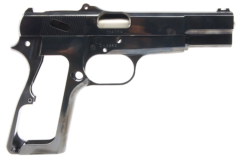 Mafioso Airsoft FN Hi-Power Browning Steel Glossy Black Kit for WE Hi Power Browning MK3 GBB Pistol