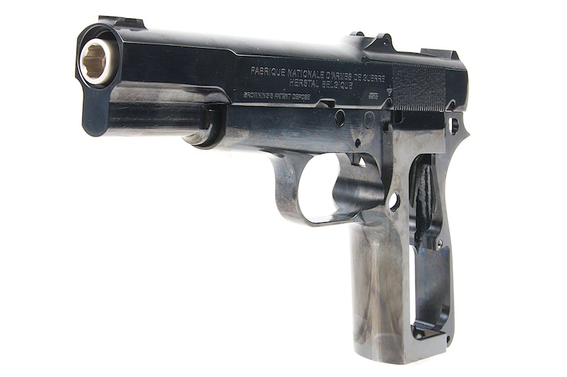 Mafioso Airsoft FN Hi-Power Browning Steel Glossy Black Kit for WE Hi Power Browning MK3 GBB Pistol