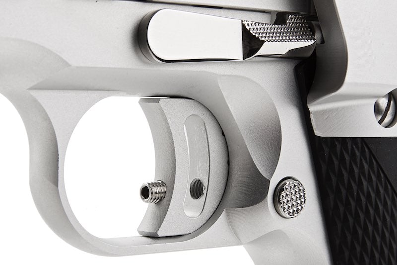 Mafioso Airsoft AMT Long Slide Kit with Parts & Laser Set for Marui 1911 Series GBB (Silver)