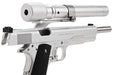 Mafioso Airsoft AMT Long Slide Kit with Parts & Laser Set for Marui 1911 Series GBB (Silver)