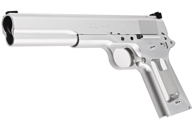 Mafioso Airsoft AMT Long Slide Kit with Parts & Laser Set for Marui 1911 Series GBB (Silver)