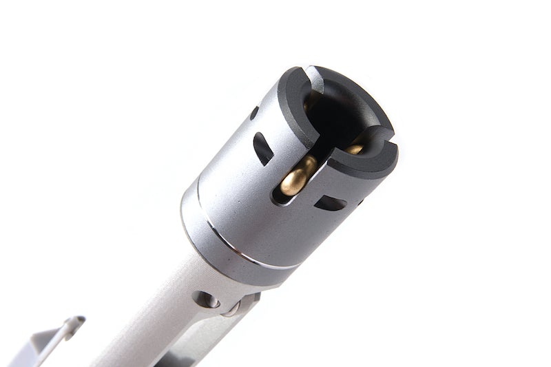 G&P MWS Forged Aluminum Complete Bolt Carrier Group Set for Marui Buffer Tube (Silver)