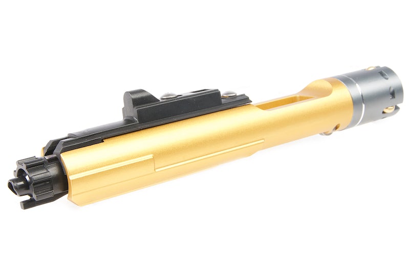 G&P MWS Forged Aluminum SAI Complete Bolt Carrier Set for Marui Buffer Tube (Gold Chromic Coating)