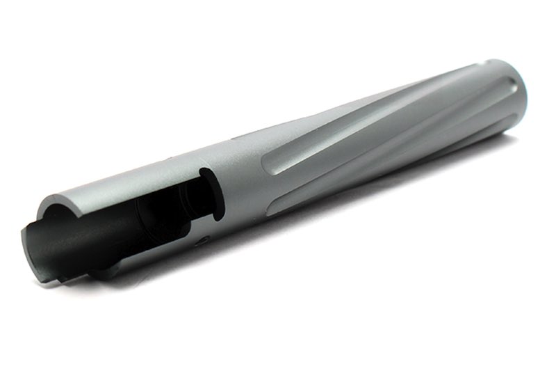 Nine Ball Twisted Flute Outer Barrel For Marui Hi-CAPA-5.1 Airsoft GBB (Gun Metallic)