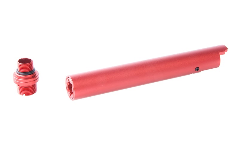 Nine Ball Fixed Non-Recoil 2Way Outer Barrel for Hi-Capa 5.1 GBB (Red)