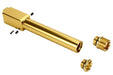 Nine Ball Non-Recoil 2 Way Outer Barrel w/ 14mm CCW Adapter for Marui G17 Gen 3 /G22 /G18C GBB (Gold)
