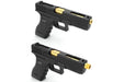 Nine Ball Non-Recoil 2 Way Outer Barrel w/ 14mm CCW Adapter for Marui G17 Gen 3 /G22 /G18C GBB (Gold)