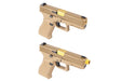 Nine Ball Non-Recoil 2 Way Outer Barrel w/ 14mm CCW Adapter for Umarex (VFC) 19X Airsoft GBB (Gold)