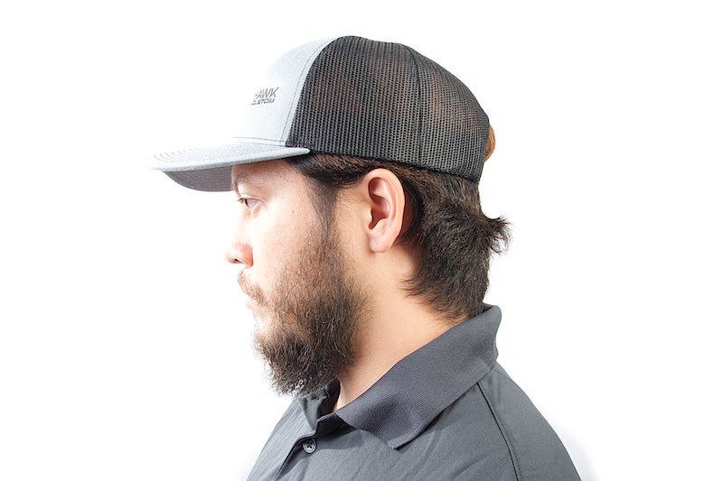 Nighthawk Custom Cap - Heather Gray w/ Nighthawk Custom Logo & Custom Lettering (Mesh Back/ C243)