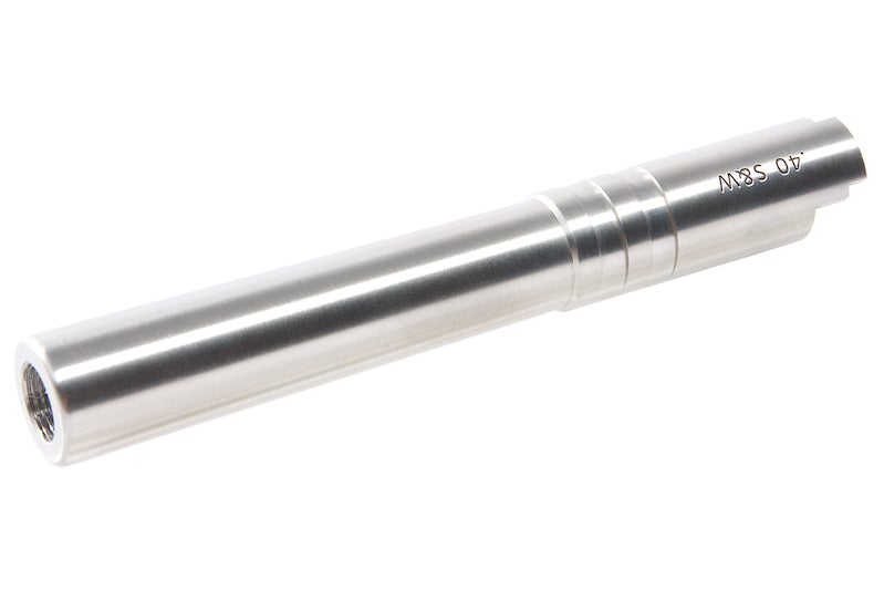 Airsoft Masterpiece .40 S&W Steel Threaded Fix Outer Barrel for Marui Hi-Capa 5.1 GBB (Silver)