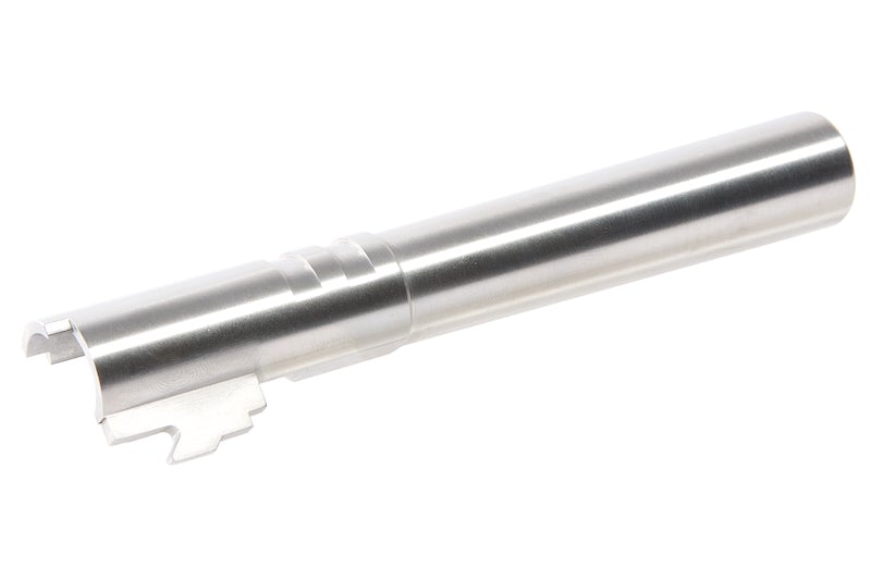 Airsoft Masterpiece .40 S&W Steel Threaded Fix Outer Barrel for Marui Hi-Capa 5.1 GBB (Silver)