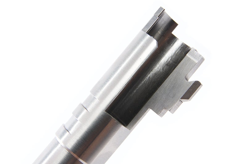 Airsoft Masterpiece .40 S&W Steel Threaded Fix Outer Barrel for Marui Hi-Capa 5.1 GBB (Silver)
