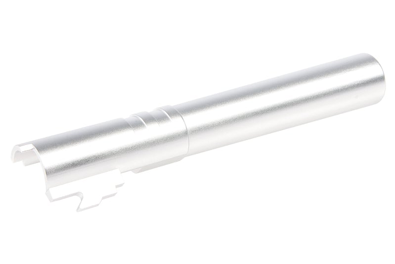 Airsoft Masterpiece .45 Threaded Aluminum Outer Barrel for Marui Hi-Capa 5.1 GBB Pistol (Silver)