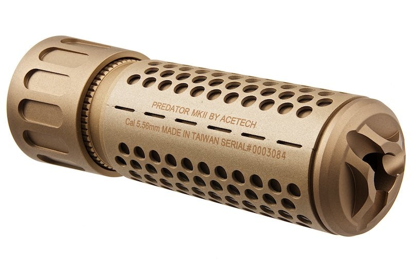 ACETECH Predator MKII Tracer Suppressor Unit (M14CCW) w/ Brighter C inside (Tan)