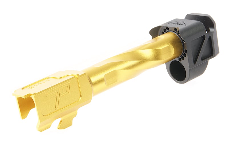 RGW PMM Glock Compensator Barrel Set (Short) for VFC (Umarex) G45 Gen 5 GBB (Gold)