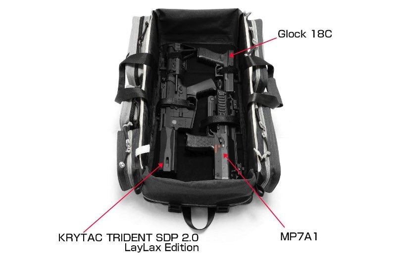 Satellite Container Gun Case Compact (600mm X 300mm X 75mm/ Python Black)