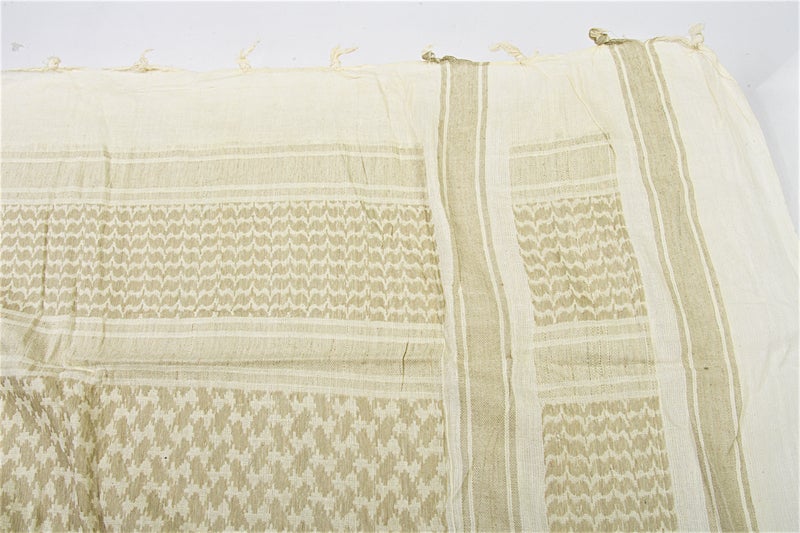 SilverBack Cotton Arab Shemagh Scarf XXL (Beige & Tan)