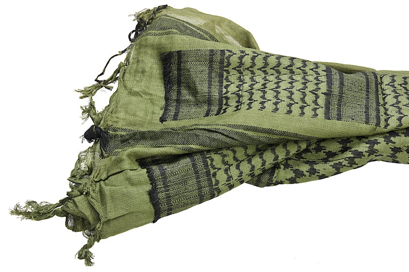 SilverBack Cotton Arab Shemagh Scarf XXL (Green & Black)
