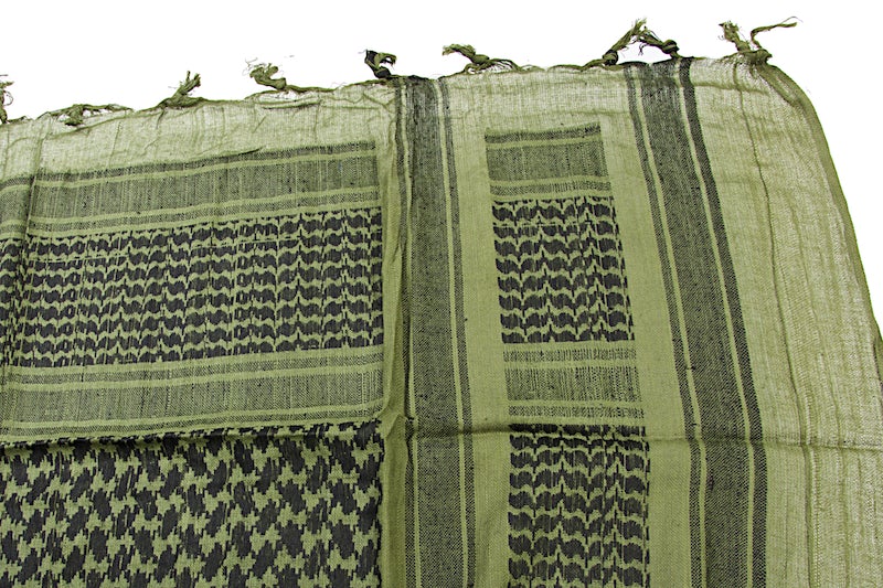 SilverBack Cotton Arab Shemagh Scarf XXL (Green & Black)
