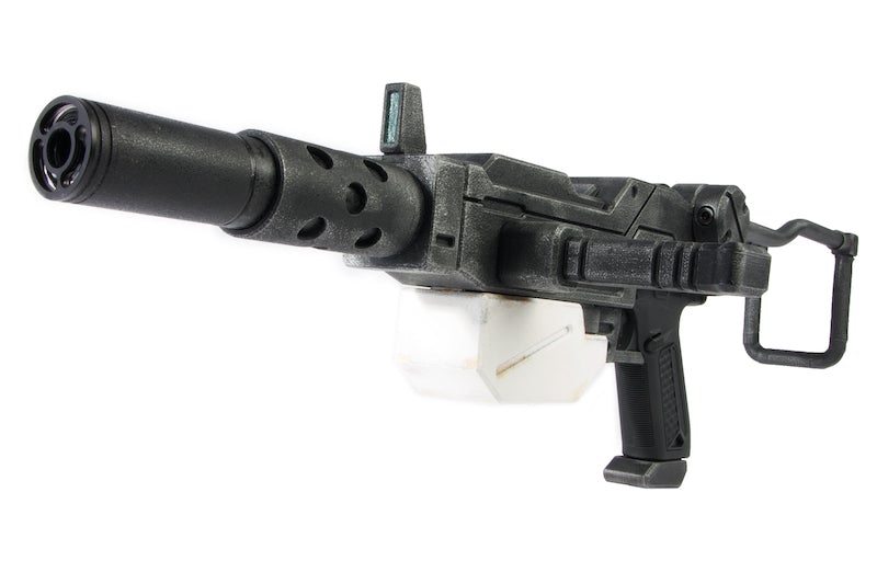 Showguns RX-79 Gundam Ground Type MG100 Machine Gun Kit with Fire Pig Light Tracer for Action Arm AAP-01