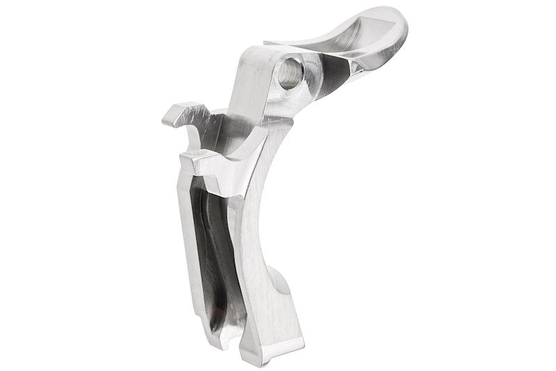 Airsoft Masterpiece Steel Grip Safety for Marui Hi-Capa GBB (Type 2 - S Style/ Silver)