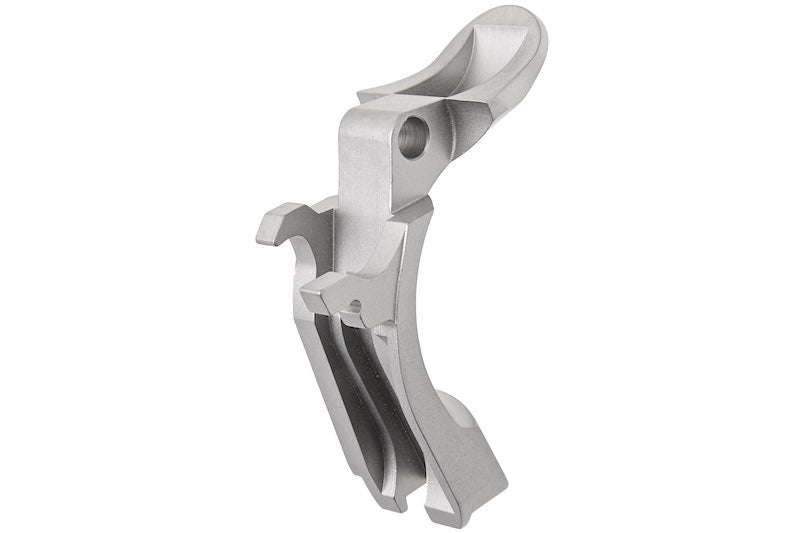 Airsoft Masterpiece Steel Grip Safety for Marui Hi-Capa GBB (Type 2 - S Style/ Matt Silver)