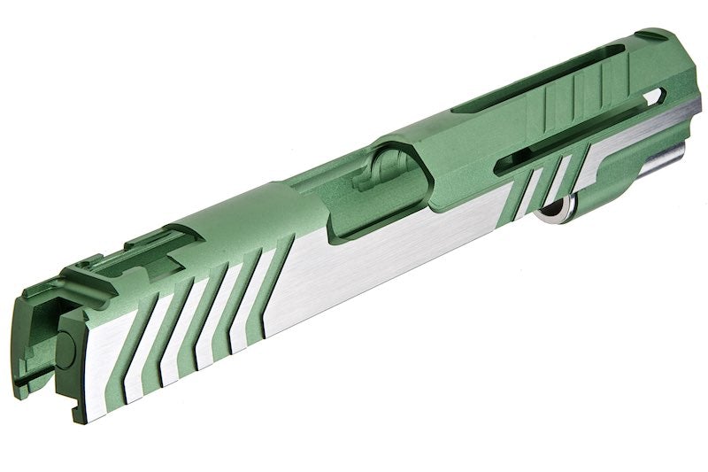 Airsoft Masterpiece Custom 'Alpha' Standard Slide for Marui Hi-Capa / 1911 GBB (Green 2 Tone)