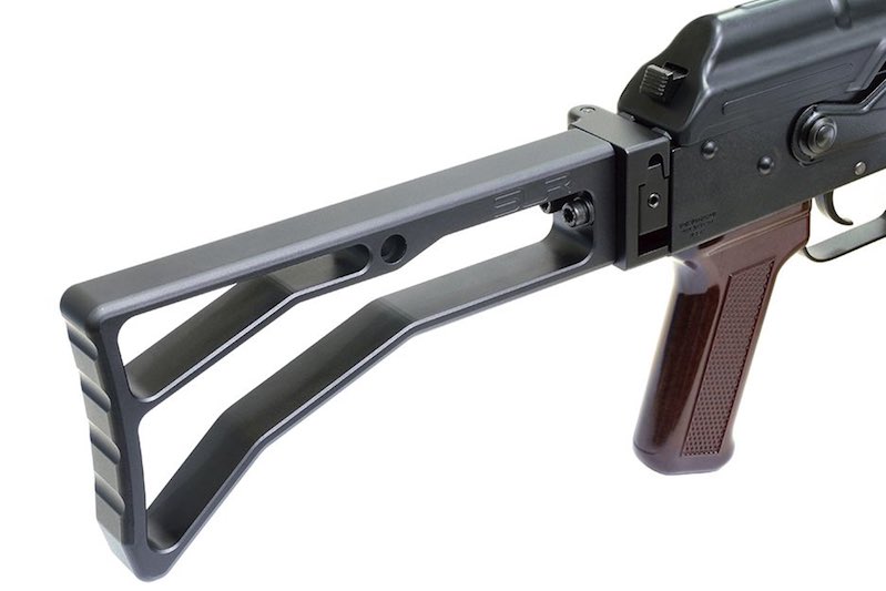Dytac (SLR Rifleworks) AK Billet Stock w/Folding & Fixed Stock Adaptor for Tokyo Marui AKM Airsoft GBB