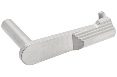 Airsoft Masterpiece CNC Steel Slide Stop for Marui Hi-Capa GBB (Matt Silver/ Type 1)