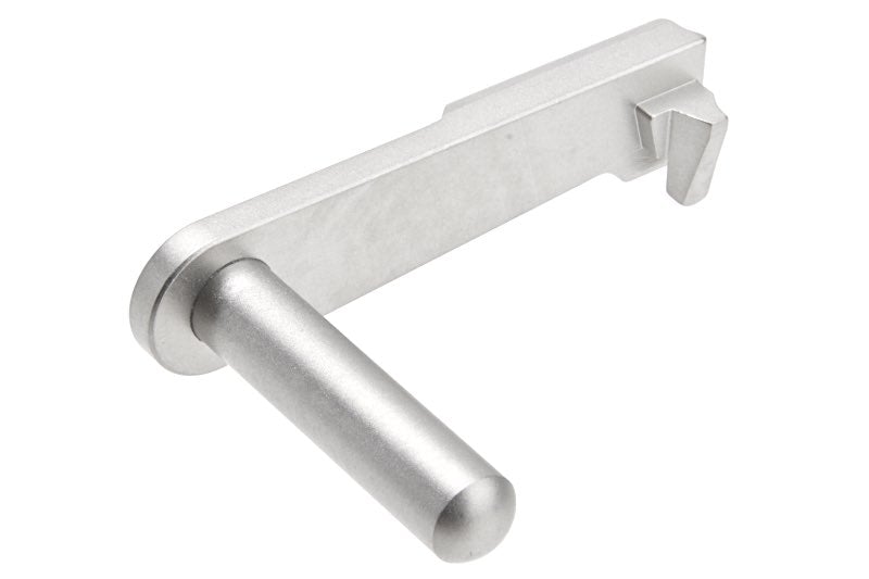 Airsoft Masterpiece CNC Steel Slide Stop for Marui Hi-Capa GBB (Matt Silver/ Type 1)