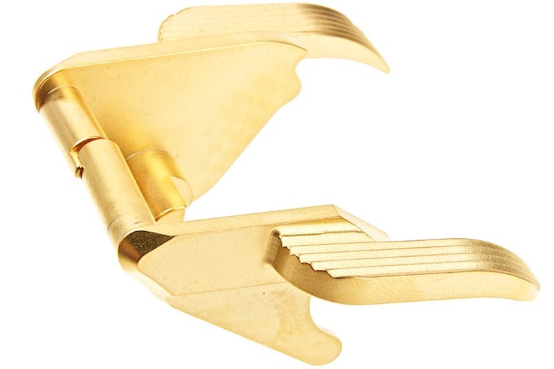 Airsoft Masterpiece Steel Thumb Safeties for Marui 1911 GBB (Gold/ Type 5 Design)